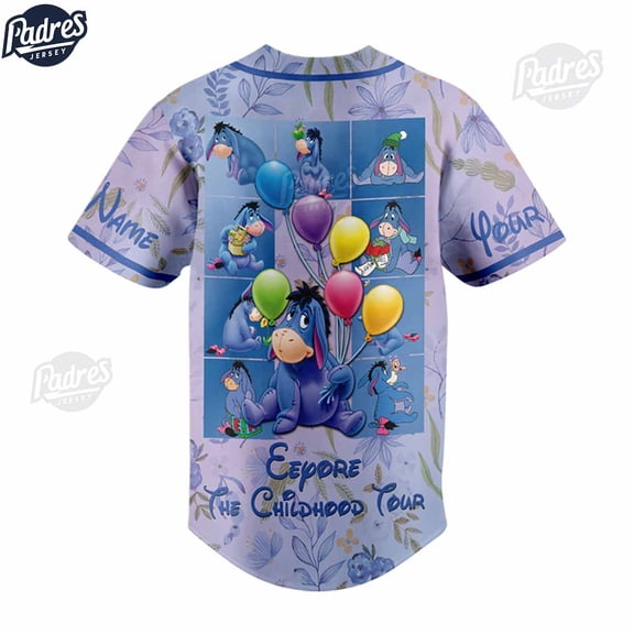 Disney Eeyore The Childhood Tour Custom Baseball Jersey