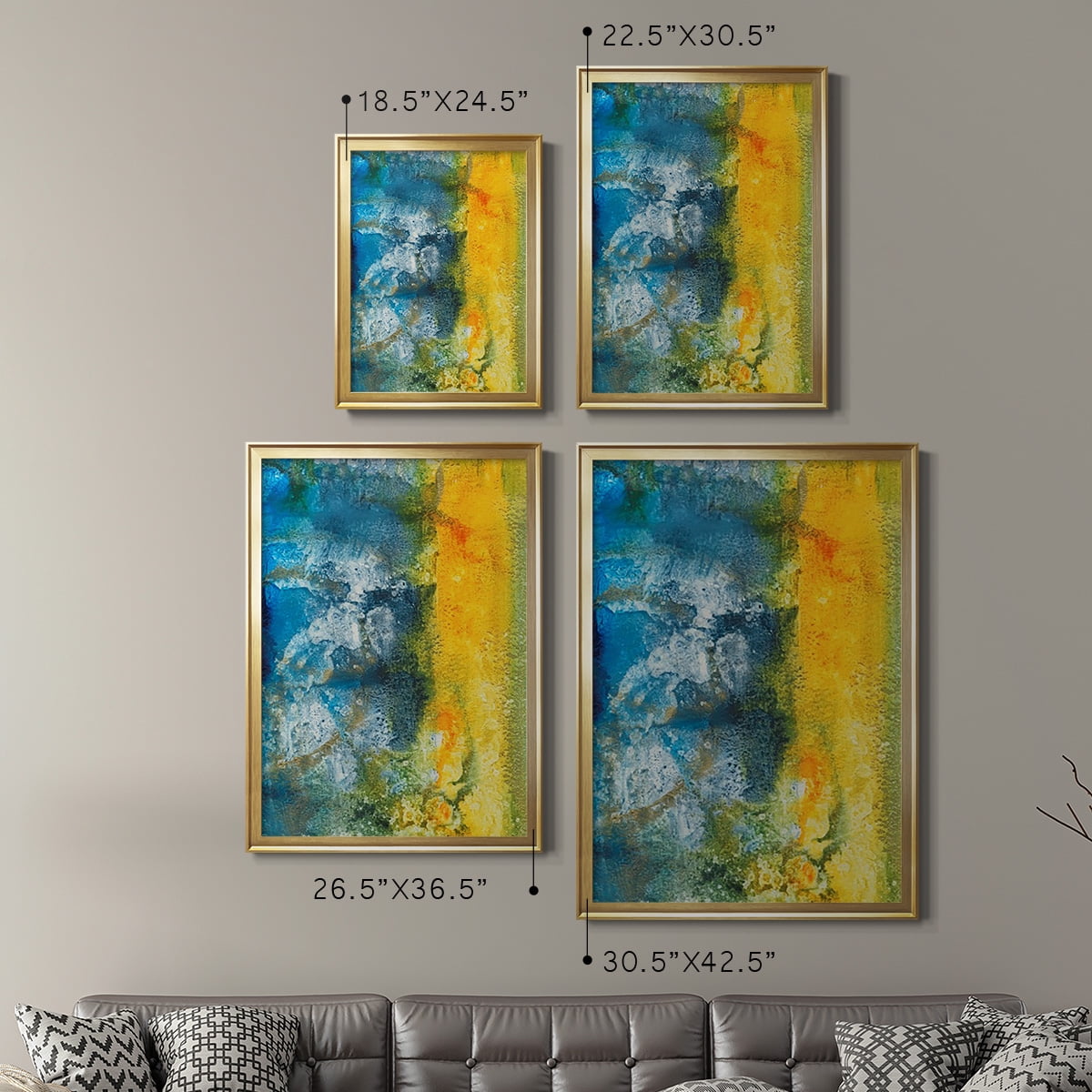 Aquatic Energy II Premium Framed Print, in Gold, Black, or Silver - Ready to Hang