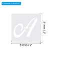 thumbnail image 2 of Uxcell 2 Inch Letter Stencils Number Stencils, 72 Pack Reusable Alphabet Templates Numbers Stencil Set Style 12, White, 2 of 6
