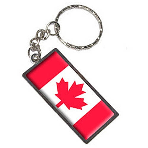 Canada Flag Keychain Key Chain Ring