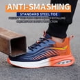 thumbnail image 4 of Steel Toe Shoes for Men Women Lightweight Cushion Sneakers Slip Resistant Safety Work Shoes Indestructible Sneakers, 4 of 9