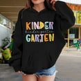 thumbnail image 2 of Mercatoo Kids Pullover Hoodie Cute Letter Graphic Preppy Sweatshirts with Pockets Girls Oversized Long Sleeve Hooded Clothes, 2 of 7