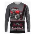 thumbnail image 1 of Camiseta Casual De Manga Larga Con Estampado 3d De Trator, 1 of 5