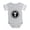 Heather Gray, variant on - Monogram Medallion T - Cute Infant Baby Football Bodysuit