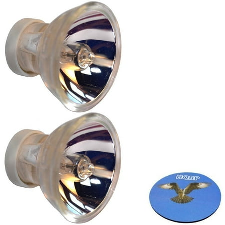 HQRP 2-Pack 64617 / JCR / M12V75W/HO 12V 75W MR11 Shape G5.3-4.8 Base Halogen Lamp bulb for Dental Curing Light plus HQRP