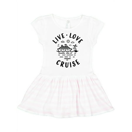 

Inktastic Live Love Cruise Gift Toddler Girl Dress
