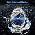thumbnail image 5 of Waterproof Men Watch Stainless Steel Quartz Luminous Classic Business Wristwatch, 5 of 8