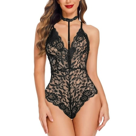 Yuhangmm 2024 Women s Embroidery See Through Binding Hollow Three Point Underwear Women Lingerie Underwear Womens Lingerie Sexy Corset Set