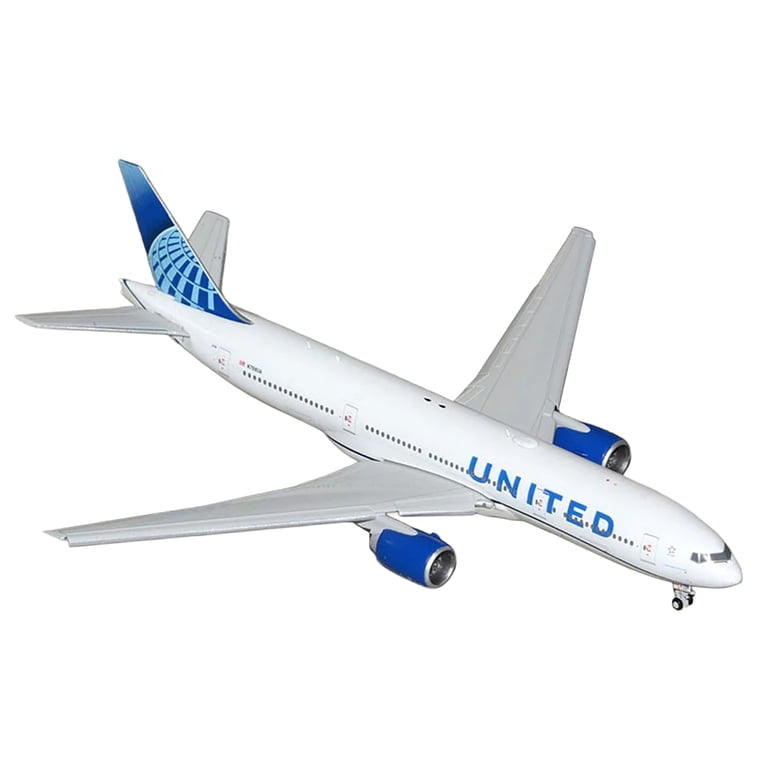 Boeing 777-200ER Commercial Aircraft with Flaps Down 