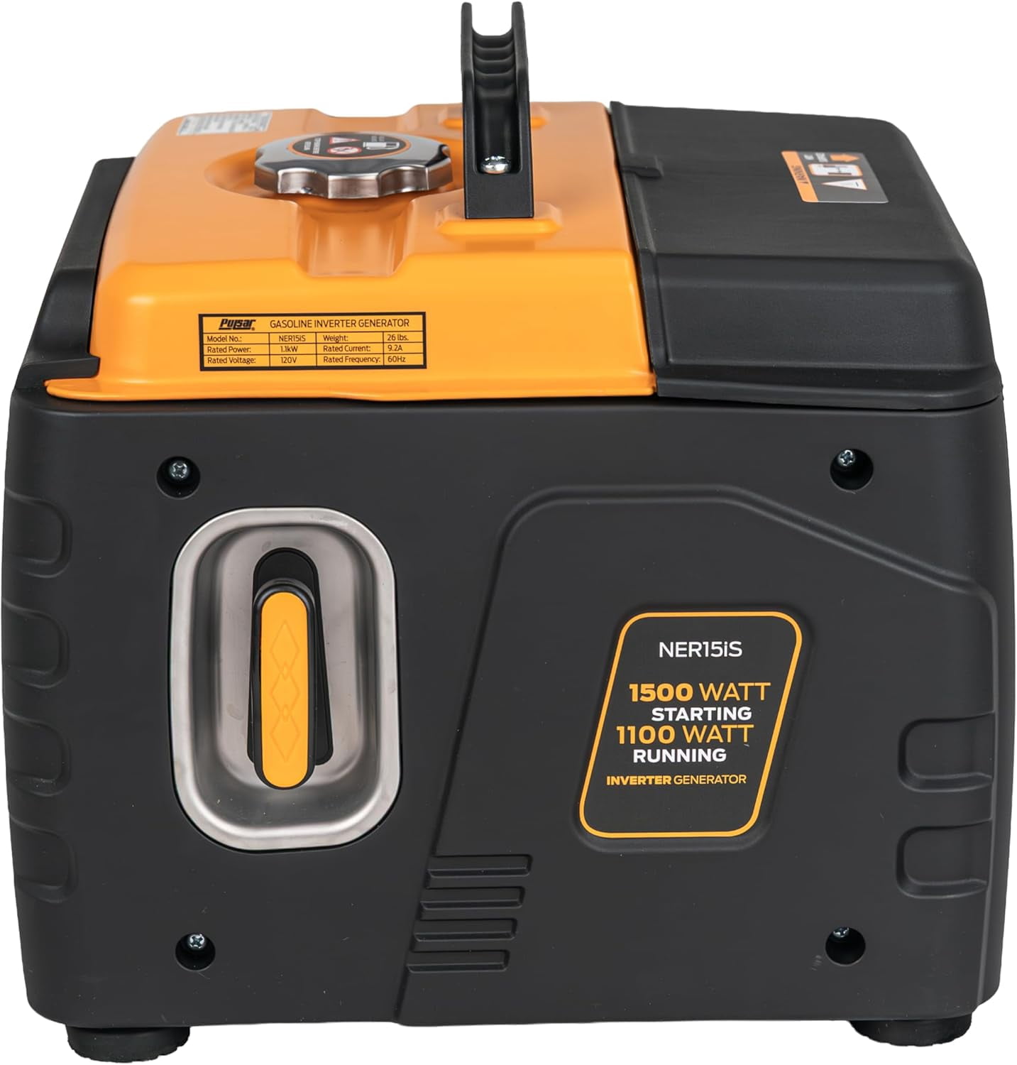 Pulsar 1500 Watt Portable Inverter Generator, Gasoline, Use for Jobsite, Camping, Outdoor & Home, NER15iS