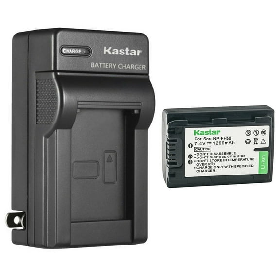 Kastar 1-Pack Battery and AC Wall Charger Replacement for Sony DSC-HX200V, Alpha DSLR-A230, DSLR-A290, DSLR-A330, DSLR-A380, DSLR-A390, DCR-DVD103, DCR-DVD105, DCR-DVD106, DCR-DVD108, DCR-DVD109