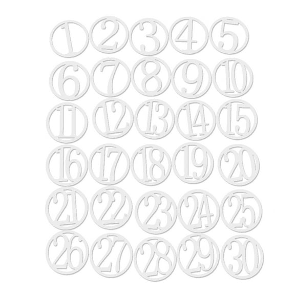 FRCOLOR  Number Cutouts DIY Accessories Recognition Skills