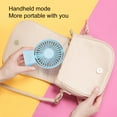 thumbnail image 7 of Cheers.US Personal Portable Fan 3 Speed Adjustable Angle Removable Base Lanyard USB Recharging Battery Operated Small Desk Cooling Face Fan for Home Camping, 7 of 7