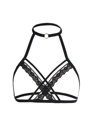 bras for women Alluring Women Cage Bra Elastic Cage Bra Strappy Hollow Out  Bra Bustier 