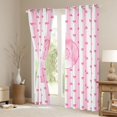 thumbnail image 3 of Homewish Kawaii Letter P Black Out Curtains for Kids, Princess Pink Bowknot Curtains Pack of 2 (42x63 Each), Cute Cartoon Ribbon Bedroom Curtains, Blackout Curtains Bedroom Decor, 3 of 6