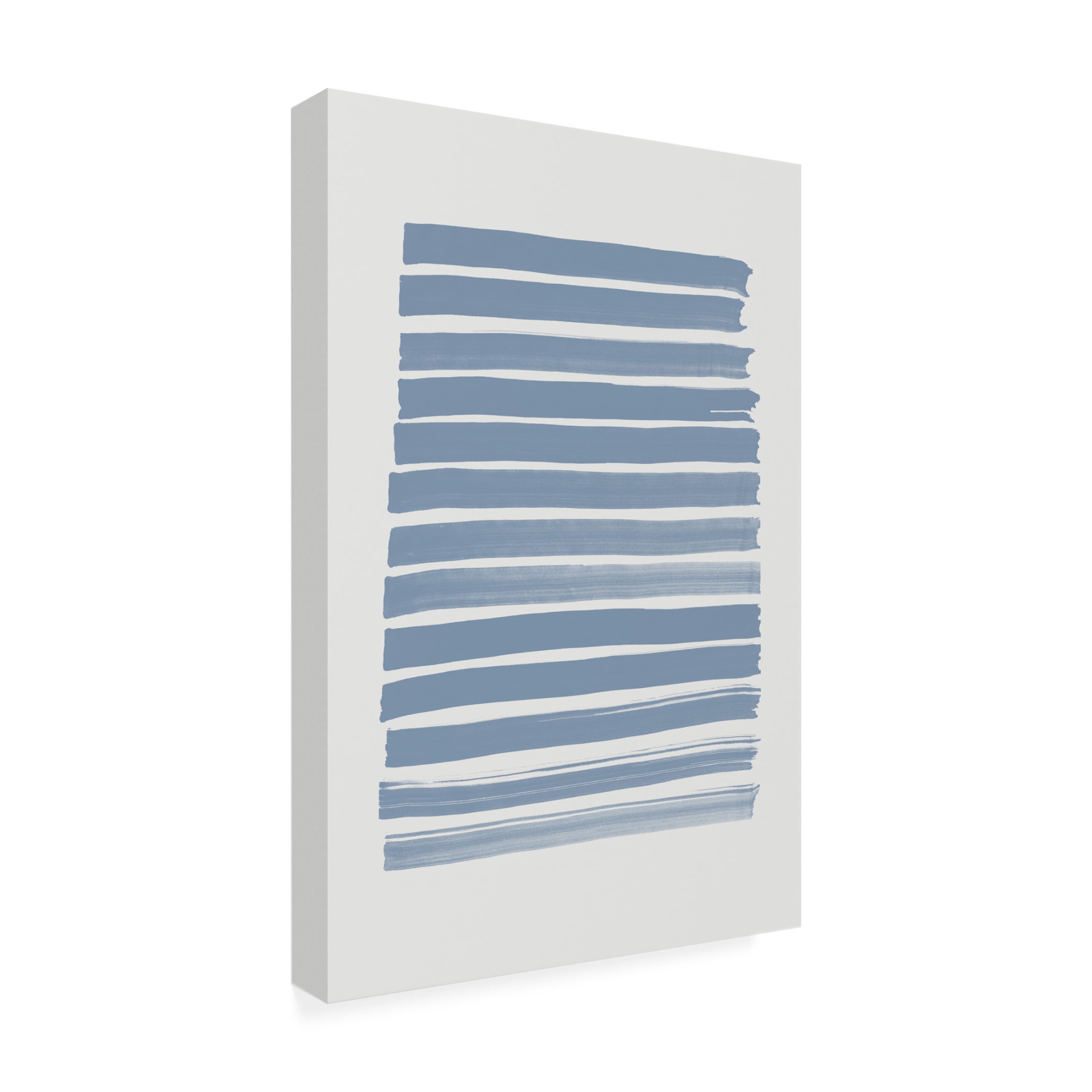 Trademark Fine Art Pictufy Studio Blue Strokes Canvas Wall Art