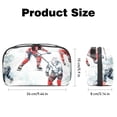 thumbnail image 5 of Ice Hockey Charger Organizer Hard Drive Bag Cable Cord Organizer Small Storage Pouch Oxford Fabric Waterproof Electronic Digital Accessories Travel Case 5.9x9.44x3.14 in., 5 of 6