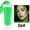 Green, variant on EBCUE Body Paint Set 5ml Neon Glow in the Dark Paint Face Paint Under Blacklight Reactive Fluorescent Paint Non-Toxic