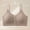 🔥 Khaki, variant on YYV No Underwire Front Open Bras for Women Push up Bra No Underwire Front-Closure Beautiful Back Sports Bra Solid Color Elastic Straps Wireless Support Breathable Front Clip U Back Design