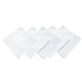 thumbnail image 1 of SHISUYAN 5 Pcs Mouchoirs en Coton Blanc Doux pour Femmes Design Simple Forme Carrée, 1 of 8