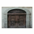thumbnail image 1 of Rustic Cutting Board, Arched Wooden Venetian Door with Eastern Royal Ottoman Elements European Culture, Decorative Tempered Glass Cutting and Serving Board, Small Size, Brown Cream, by Ambesonne, 1 of 1