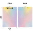 thumbnail image 5 of FORMRS Acrylic Clipboard with Low Profile Clip Standard A4 Letter Size, 12.5" x 9", Pink Wavy Striped, 5 of 8