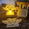 thumbnail image 4 of YIEMEEN Gypsum Candlestick Silicone Mold Candle Base Mould Heart Angel Wing Candle Holder Mold Home Desktop Decorations Mould, 4 of 8