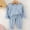Blue, variant on Xdegoge Toddler Baby Boys Girls Ribbed Clothes Set Long Sleeve Shirts and Elastic Waist Pants 2 Piece Fall Winter Outfits Casual Lounge Pajamas
