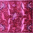 thumbnail image 1 of Ahgly Company Indoor Square Animal Pink Traditional Area Rugs, 4' Square, 1 of 4