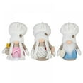 thumbnail image 2 of 3pcs Chef Rudolph Doll Button Hat Chef Gnome Handmade Plush Chef Dolls Christmas Birthday Holiday Tree Top Desktop Shelf Tray Ornament, 2 of 7