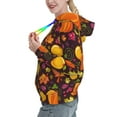 thumbnail image 2 of Kdxio Autumn Harvest Pumpkin Joy Print Womens Oversized Hoodies Sweatshirts Hooded Pullover Tops Sweaters Casual-XX-Large, 2 of 7