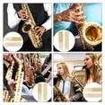 thumbnail image 4 of Minkissy 10Pcs Tenor Saxophone Reeds Brown Crafted Smooth Polished Replacement Saxophone Parts, 4 of 8