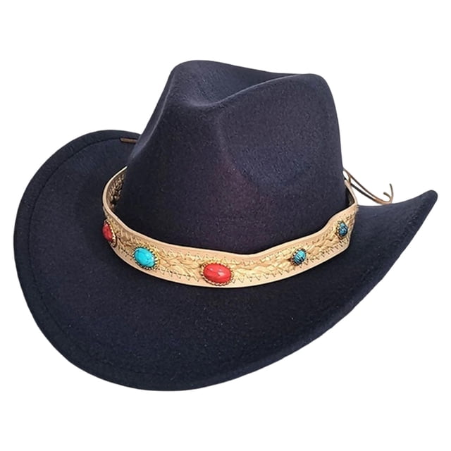 Chapeau de Cowboy Style Western pour Usage Quotidien à la Maison avec Design Classique et Attrait Intemporel