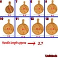 thumbnail image 2 of Pizza Tray Wooden Tray Round Grade Household Internet Tableware Chicken Wooden Board Steak Baking Tray, 2 of 8