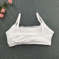 thumbnail image 4 of Girls Sports Bra Kids Girls Solid Adjustable Straps Training Bra Wire Free Stretchy Bralettes Soft Breathable Girls Sports Bras 10 Years-15 Years Grey, 4 of 6