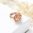 thumbnail image 5 of Rose Flower Cremation Jewelry Urn Ring for Ashes Funeral Keepsake Urn Ring Finger Rose Flower Cremation Urn Ring Memorial Ring with Fill Kit NO.6-NO.10, 5 of 7