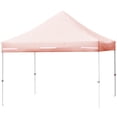 thumbnail image 1 of Patiojoy Tente Escamotable 10x10 Pi, Tente Pliante à 4 Réglages de Hauteur avec Auvent Rose, 1 of 10