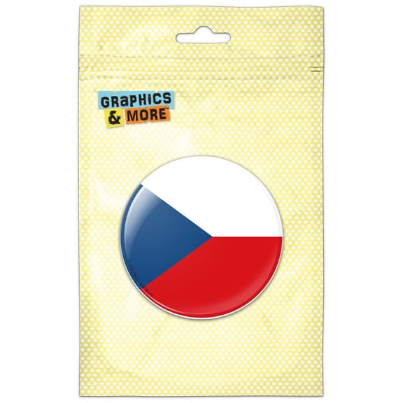 The Czech Republic National Country Flag Pinback Button Pin Badge