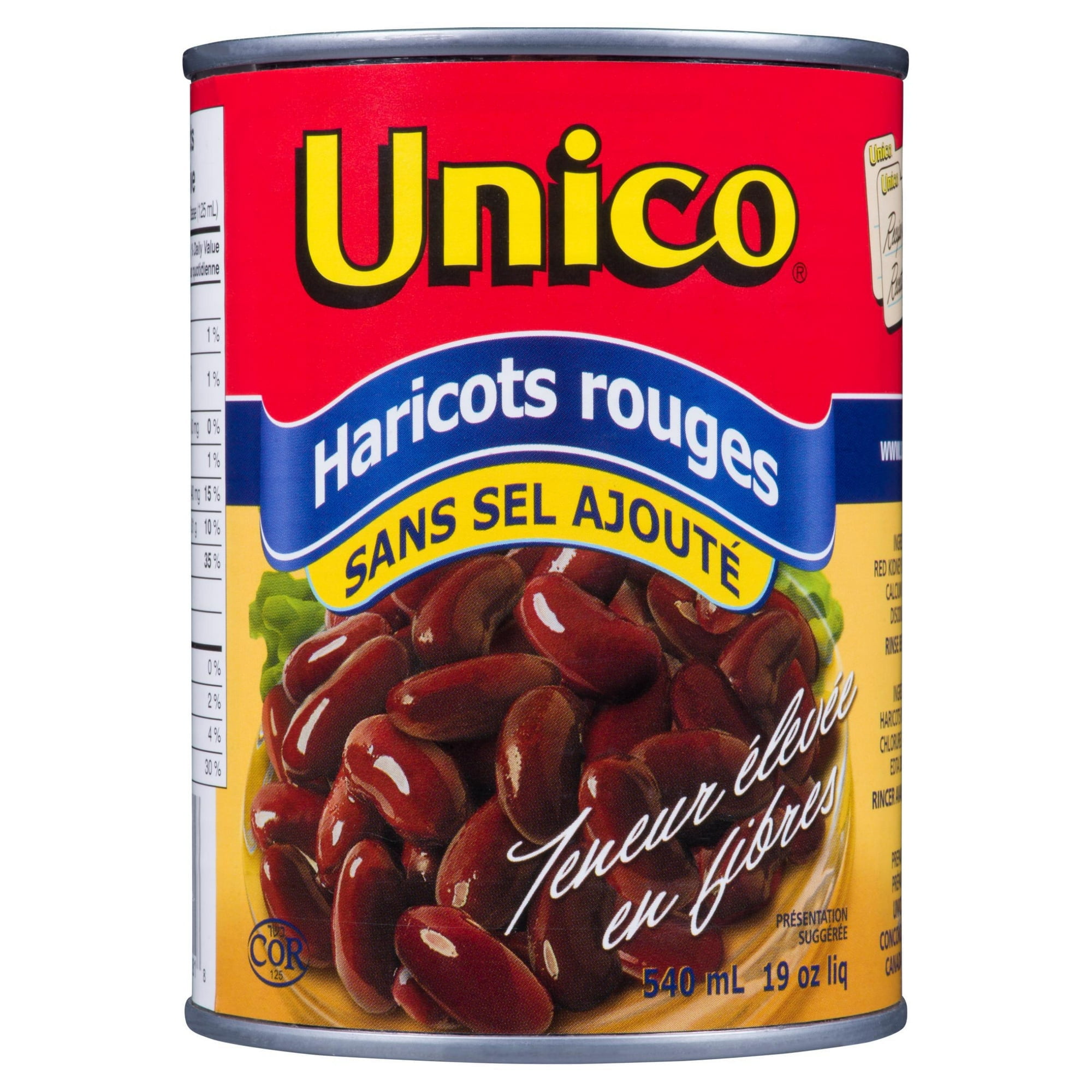 Unico Haricots Rouges sans sel ajouté Haricots Rouges sans sel ajouté