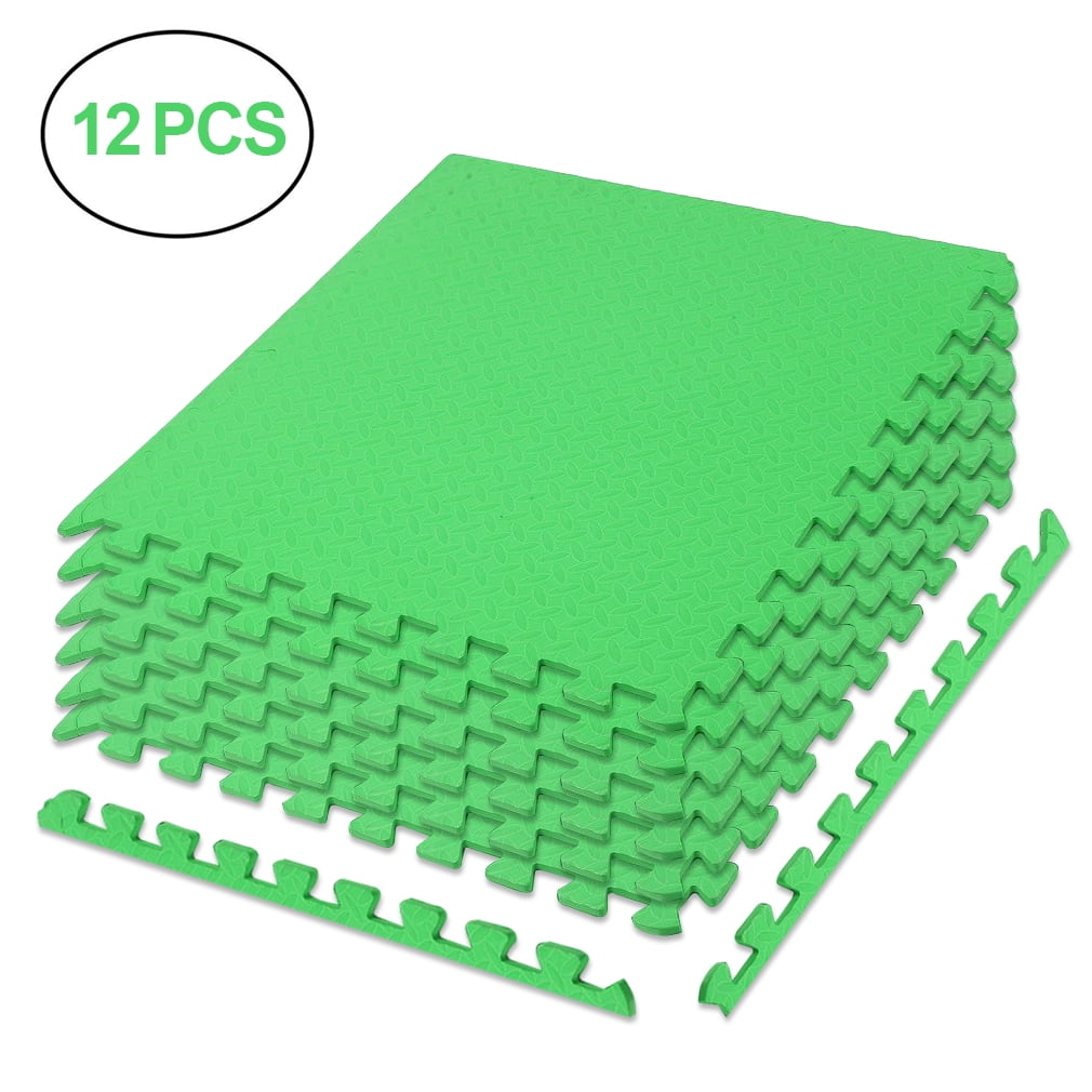 72 sqft white interlocking foam floor puzzle tiles mats puzzle mat flooring