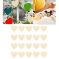 thumbnail image 3 of Zerone Wood Heart Cutouts,20 Pcs Wood Heart Cutouts Cute Shaped Unfinished Chips Wooden Crafts For Decoration ,Heart Cut Outs, 3 of 8