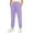 Purple, variant on CPNG Children's Thin Jogger Sweatpants Straight Leg Elastic High Waist Casual Loose Cozy Sports Pants with Pocket(Pink,18-24 Months)