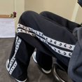 thumbnail image 2 of Pantalones deportivos rectos de pierna ancha para hombre, pantalones deportivos elásticos de estilo hip-hop para verano, pantalones deportivos casuales de estilo Harajuku a la moda Y2k para hombre, 2 of 4