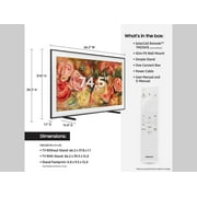 SAMSUNG 75” Class LS03D The Frame QLED HDR QN75LS03DAFXZA 2024