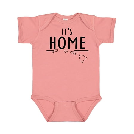 

Inktastic It s Home- Hawaii State Outline Gift Baby Boy or Baby Girl Bodysuit