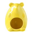 thumbnail image 4 of Casa para hámster, escondite, cama para mascotas, cueva de cerámica para interiores, nido para dormir para hámster Amarillo, 4 of 9