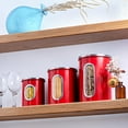 thumbnail image 5 of Mixpresso 3 Piece Red Canisters Sets For The Kitchen, Kitchen Jars With See Through Window, Airtight Coffee Container Tea Organizer & Sugar Canister, Kitchen Canisters Set of 3 Red Kitchen Decor., 5 of 7