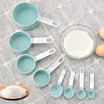 thumbnail image 3 of Precision Measuring Cups & Spoons Set, Stackable Cups and Spoons, Kitchen Gadgets for Culinary Mastery, Engraved Size Mark Non Toxic Rust-Resistant Tools for Chefs, Mint Green, 3 of 7