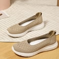 thumbnail image 6 of GEZHEN Women's Shoes Spring And Summer Low Top Mesh Shallow Slip On Mother's Lightweight Lazy Casual Soft Orthopedic Breathable Woven Go Walking Foam Arch Support Hands In Sneakers, 6 of 9