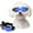 Cool Black, variant on UOSIA Dog Goggles Small Breed, Puppy Sunglasses UV Protection, Summer Dog Eye Protection for Small Dogs